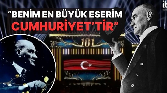 İBB'nin 29 Ekim Etkinliğinde Atatürk'ün Sesi Yapay Zeka ile Canlandırıldı: "En Büyük Eserim Cumhuriyet'tir"