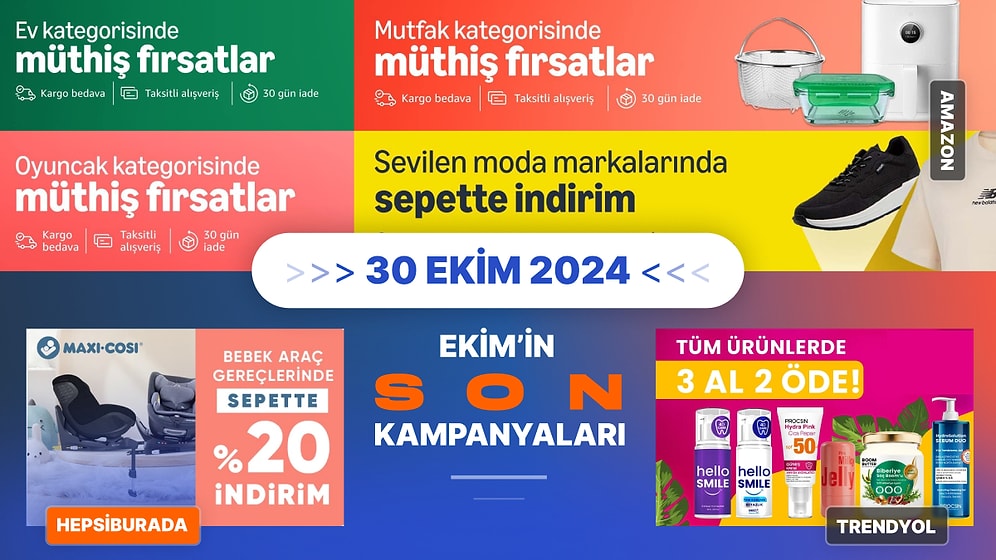 Bugün Hangi Markette ve Markada İndirim Var? 30 Ekim 2024 Fiyatı Düşen Ürünler