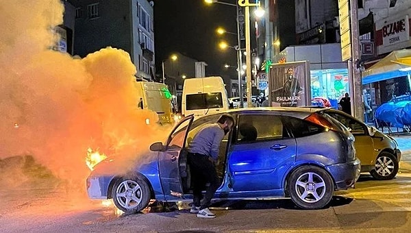 Karabük'te bir kişi, cep telefonu için hayatını tehlikeye attı.