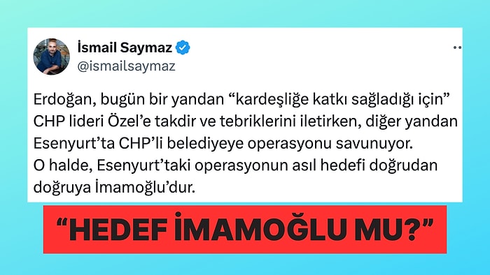 Erdoğan'ın Yeni Süreç İçin Bahçeli'ye Destek ve Özel'e Tebriğine Gelen Tepkiler