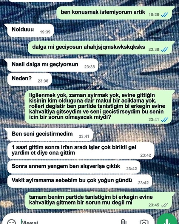 "Peki, ben partide tanıştığım bir erkeğin evinde kahvaltı etsem?" 👇