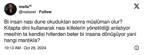 Kimi kullanıcılar tarafından kitapta mesihin dönüşümü ele alındı.👇