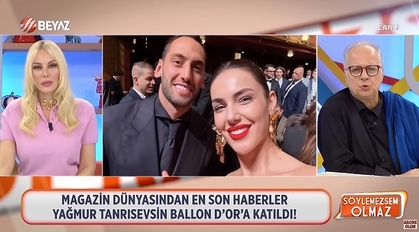 O sırada lafa giren Bilal Özcan da "Neden olimpiyatlarda bizim Türk takımıyla birlikte Yağmur Tanrısevsin oradaydı resmi görevli olarak. Bu konuda lütfen bir açıklama yapın" diyerek çıkıştı.