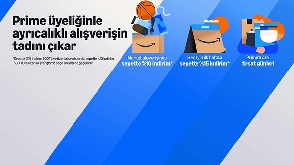 Amazon Prime ayrıcalıklarına göz atmak ister misiniz?