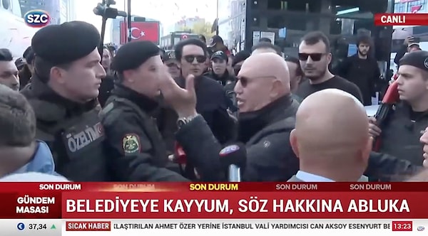 CHP Grup Başkanvekili Ali Mahir Başarır ve Şanlıurfa Milletvekili Mahmut Tanal, Esenyurt Belediyesi önünde polis tarafından kurulan barikatları aşmaya çalıştı.