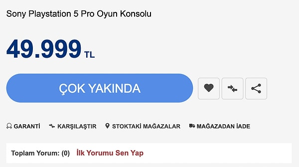 7 Kasım tarihinde satışa sunulacak PlayStation 5 Pro'nun Türkiye fiyatı da ortaya çıktı.