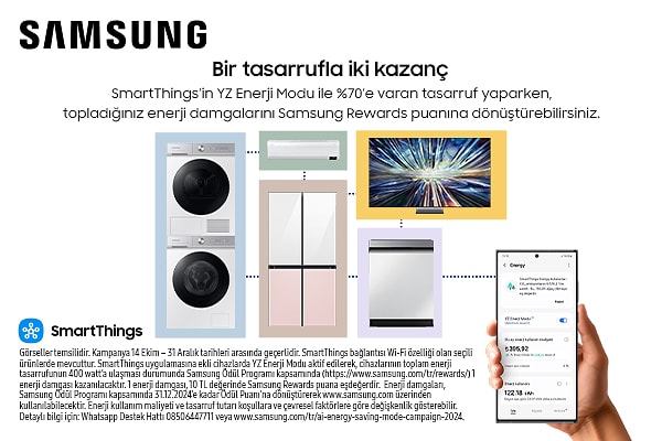 Günlük hayatta enerjini tüketen bu durumların farkındayız ama Samsung'dan sana iyi bir haber var!