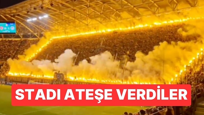 Almanya 3. Lig Ekibinden Tribün Şov! Stadyumu Ateşe Verdiler