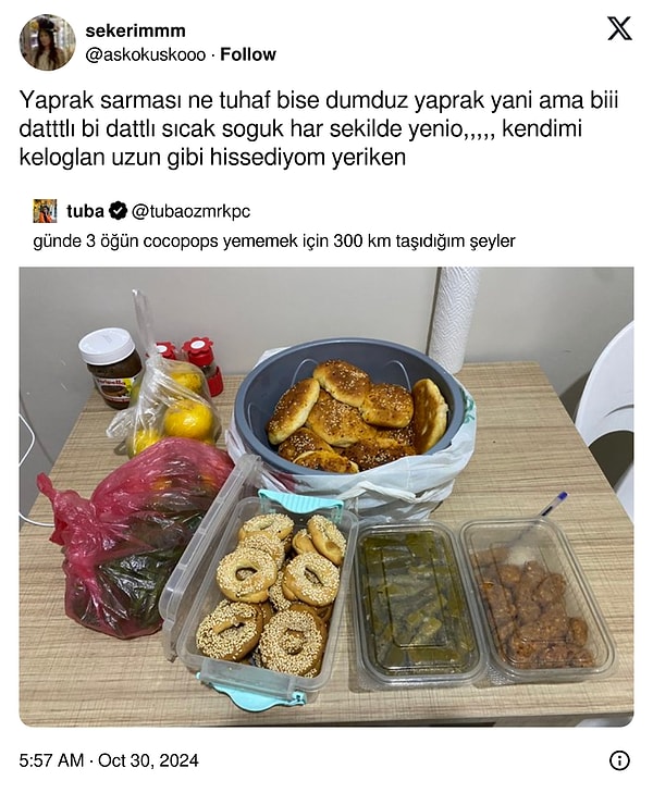 Estetik kaygılar olmadan da güzel olan sarma.