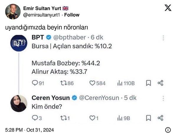 Beynimiz kısa bir error verebiliyor.