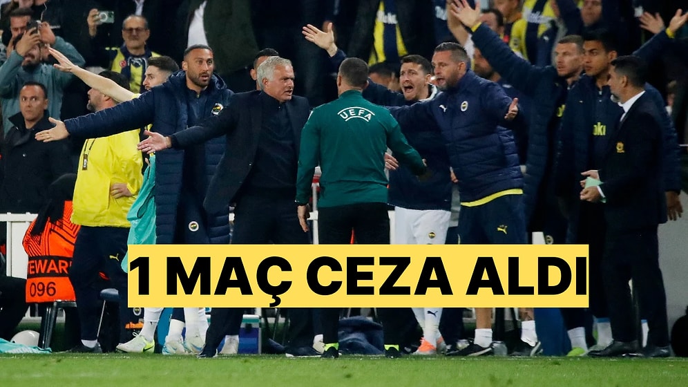 Jose Mourinho Kırmızı Kartın Ardından 1 Maç Ceza Aldı