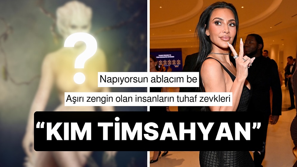 Çok mu Aradın? Cadılar Bayramı'nda Albino Timsah Olmak İçin Ekstra Efor Sarf Eden Kim Kardashian Dillere Düştü