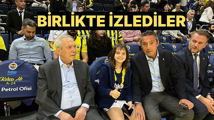 Ali Koç ve Aziz Yıldırım Fenerbahçe-Partizan Maçını Birlikte İzledi, Salon Aziz Yıldırım Diye İnledi