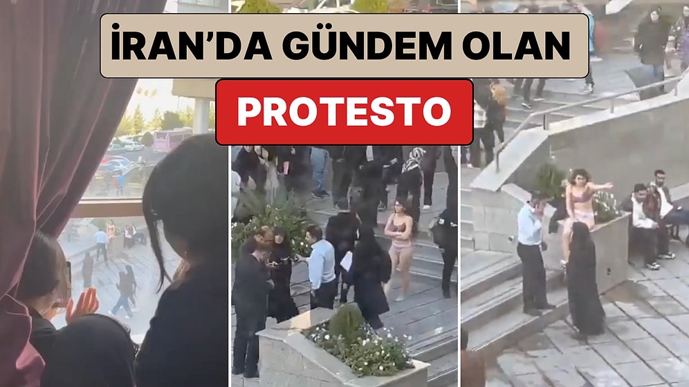 İran'da Bir Üniversite Öğrencisi Zorunlu Örtünme Kurallarını Protesto Etmek İçin Kıyafetlerini Çıkardı