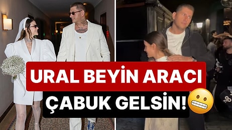 Beş Gün Önce Evlenen Ural Kaspar'ın Eşi İrem Helvacıoğlu'na Karşı Son Derece Gergin Tavırları Göze Battı