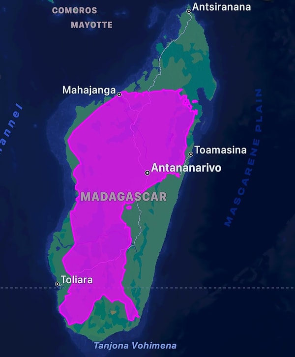 3. Finlandiya ve Madagaskar'ın karşılaştırılması.