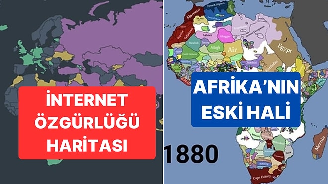 İncelemelere Doyamayacağınız Bu 10 Harita Hayata Bakış Açınızı Değiştirebilir!