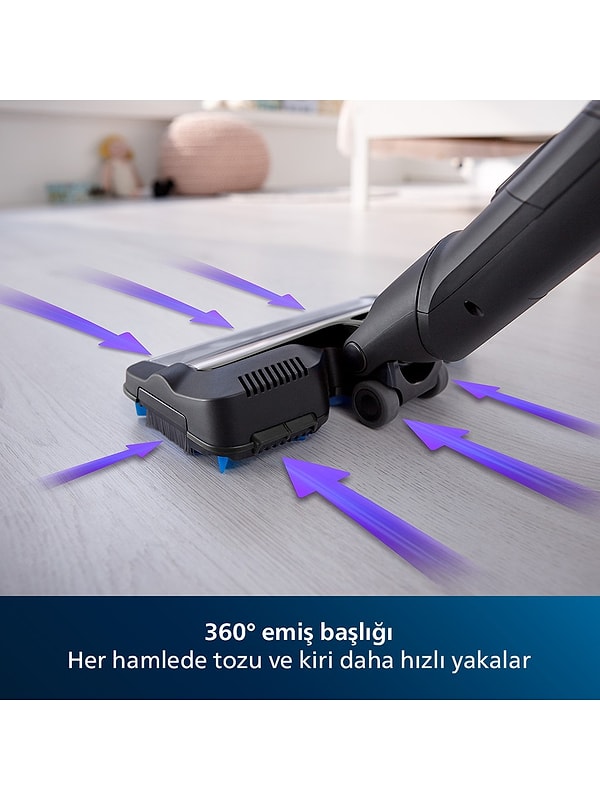 Philips XC7040/01 SpeedPro Max 25.2 V Dikey Şarjlı Süpürge