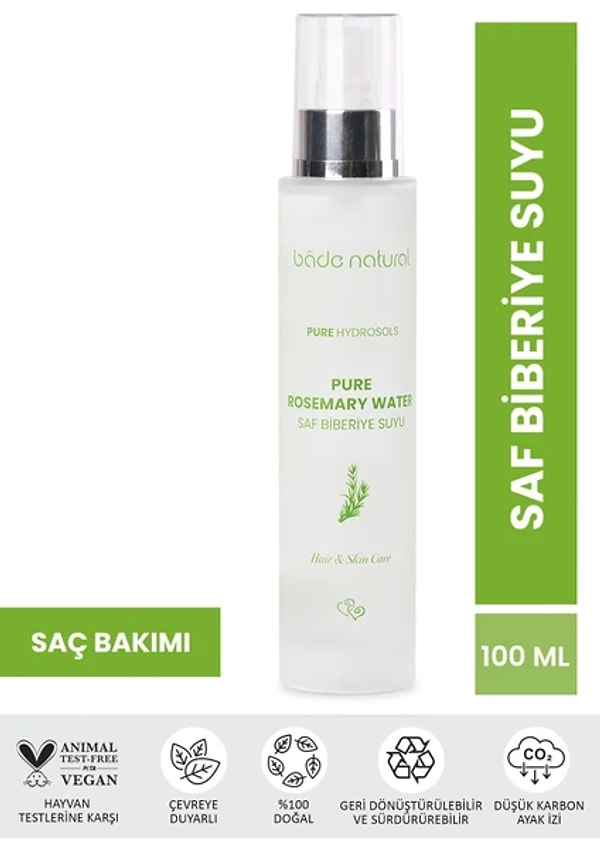 7. Bade Natural Biberiye Suyu Saç Toniği 100 ml