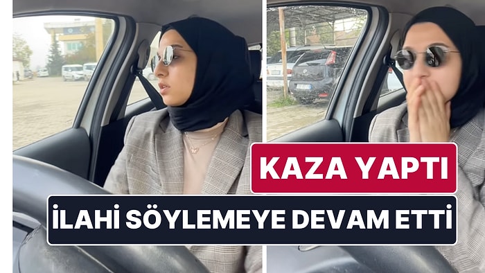 Radyoda Çalan İlahiye Eşlik Ederken Kaza Yapan Sürücünün Verdiği Tepki Viral Oldu