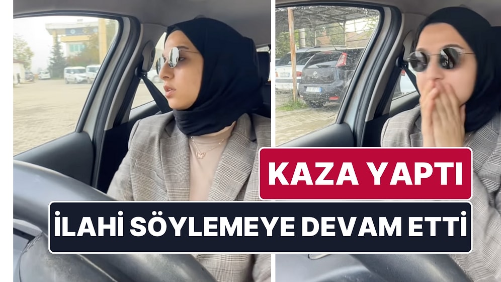 Radyoda Çalan İlahiye Eşlik Ederken Kaza Yapan Sürücünün Verdiği Tepki Viral Oldu