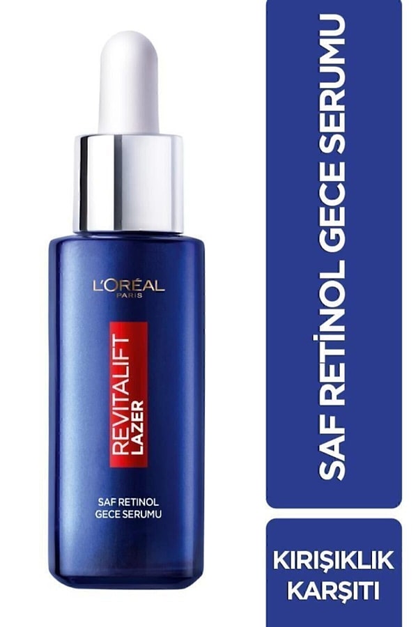 11. L'Oreal Paris Revitalift Lazer Saf Retinol Gece Serumu 30 ml