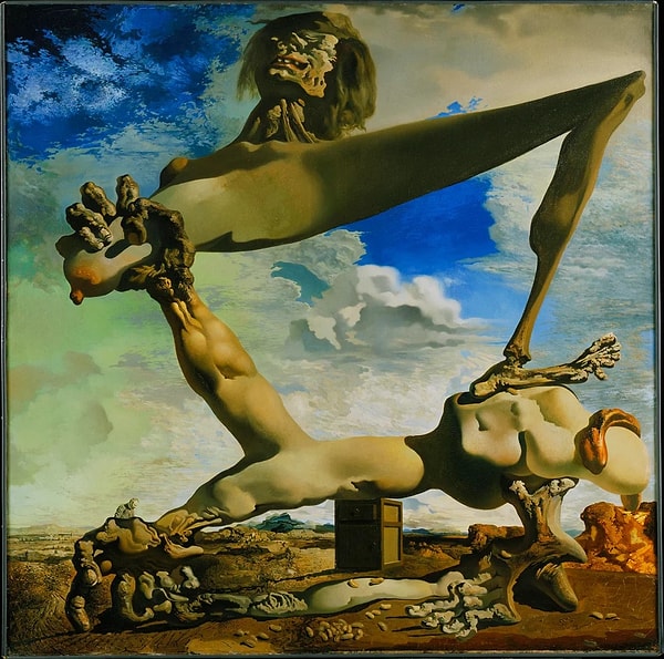 5. "Haşlanmış Fasulyeyle Yumuşak Yapı" (İç Savaş Önsezisi) - Salvador Dali