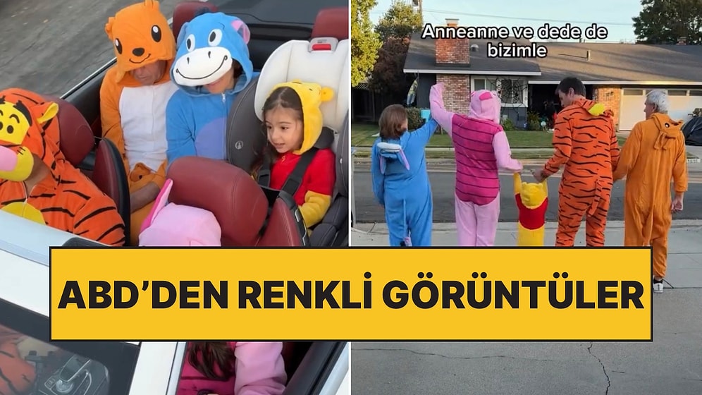 Amerika’da Yaşayan Türk Aile Cadılar Bayramı Kostümleriyle Güzel Akşamlarını Paylaştılar