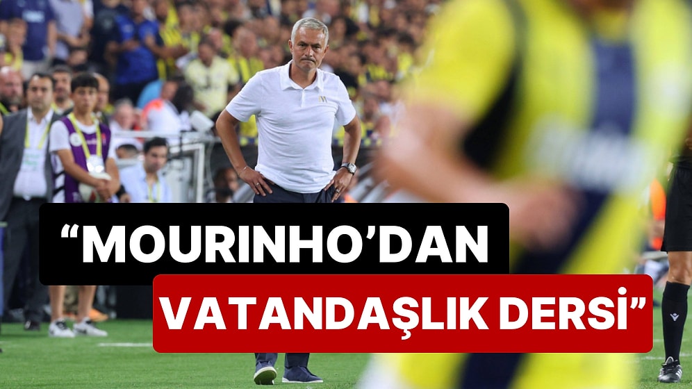 Jose Mourinho'nun Maç Sonu Açıklamaları "Vatandaşlık Dersi" Yorumlarına Neden Oldu