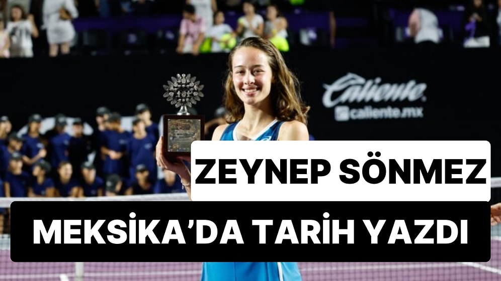 Zeynep Sönmez'den İlk WTA Şampiyonluğu Geldi