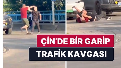 Çin'de Trafik Tartışması Sırasında Tarafların Temas Etmeden "Dayak Yemesi" Gündem Oldu