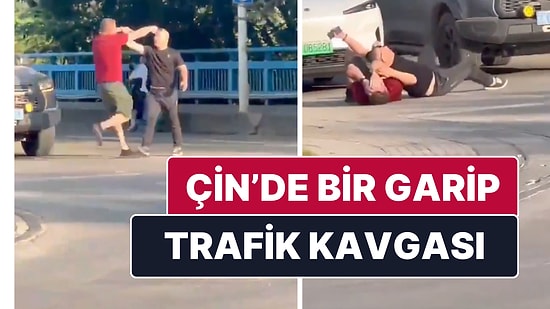 Çin'de Trafik Tartışması Sırasında Tarafların Temas Etmeden "Dayak Yemesi" Gündem Oldu