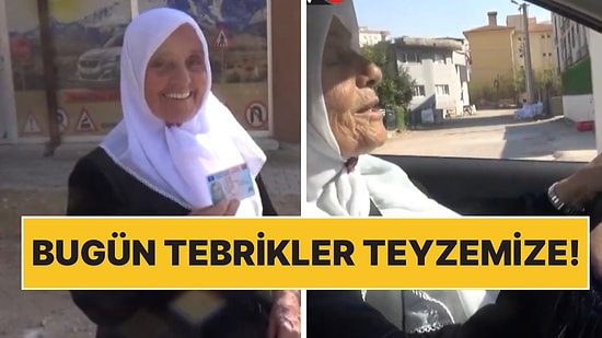 Mardinli Müzeyyen Teyzeden Alkışları Toplayan Hareket: 76 Yaşında Ehliyet Aldı