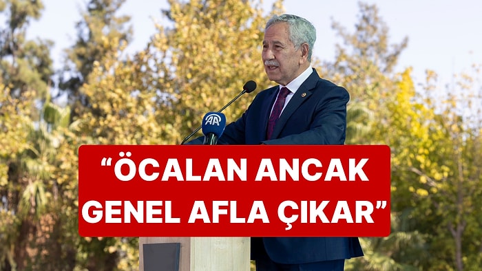 Bülent Arınç'tan Öcalan'a Af Konusunda "Genel Af" Hatırlatması Geldi