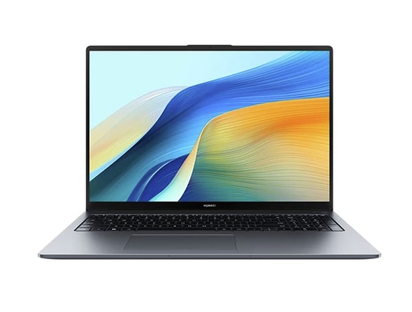 Huawei'nin 2024 modeli olan Matebook D16, Intel Core i5 işlemciye sahip bir bilgisayar.