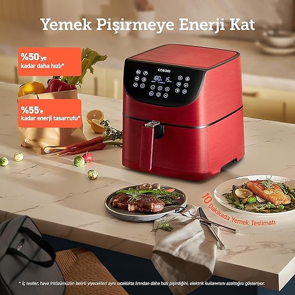 Cosori 5.5 L Yağsız Fritöz