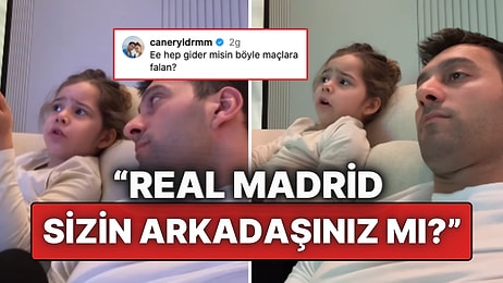 Minik Mavi’nin Babasına Maç Sırasındaki Sevimli Soruları Gülümsetti: "Bu Takımlar Var Gerçekte Değil mi?"