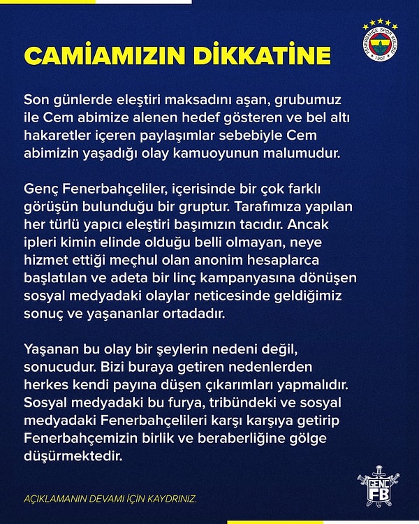 "Bu olay bir şeylerin nedeni değil sonucudur"