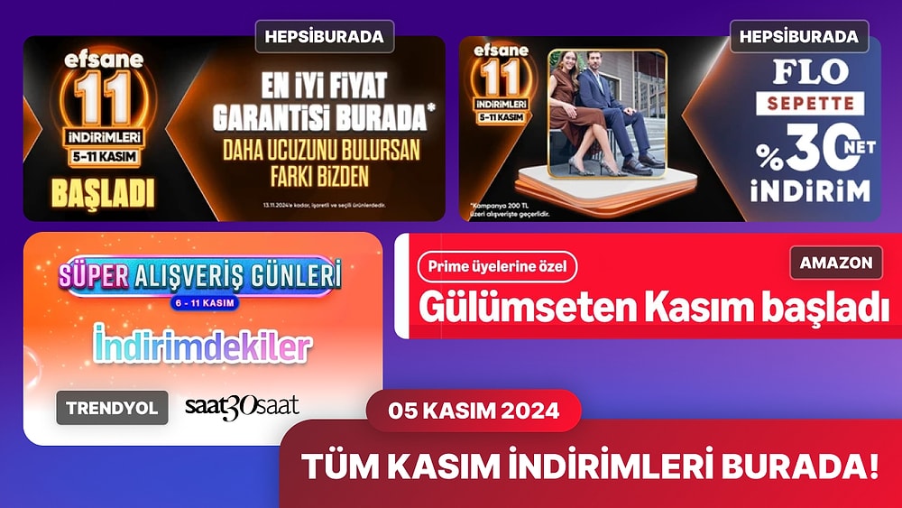 Bugün Hangi Markette ve Markada İndirim Var? 5 Kasım 2024 Fiyatı Düşen Ürünler