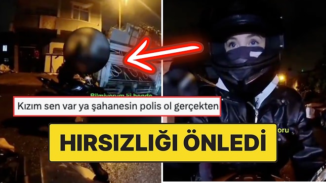 Motorcu Kadından Cesur Müdahale: Motosiklet Hırsızını "Ben Polisim" Diyerek Durdurdu