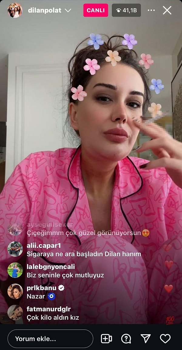 Dilan Polat dudağına ve boynuna işlem yaptırdığını ve izlerin nedeninin bu olduğunu söylese de takipçileri Polat'ın cevabına pek inanmadı.