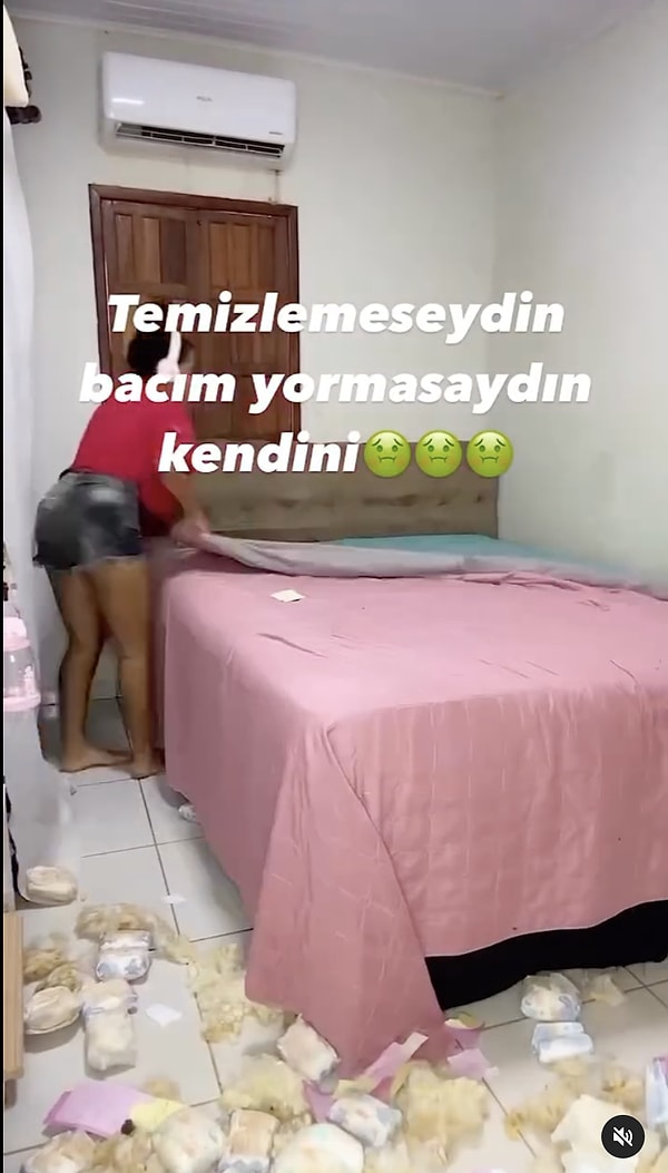 9. Yerdeki çocuk bezlerine baktıkça odaya sinen kokuyu ciğerlerimde hissettim!