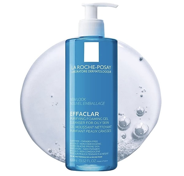 5. La Roche Posay Effaclar Jel Yağlı Ve Akneye Eğilimli Cilt İçin Yüz Temizleyici (400 ML)