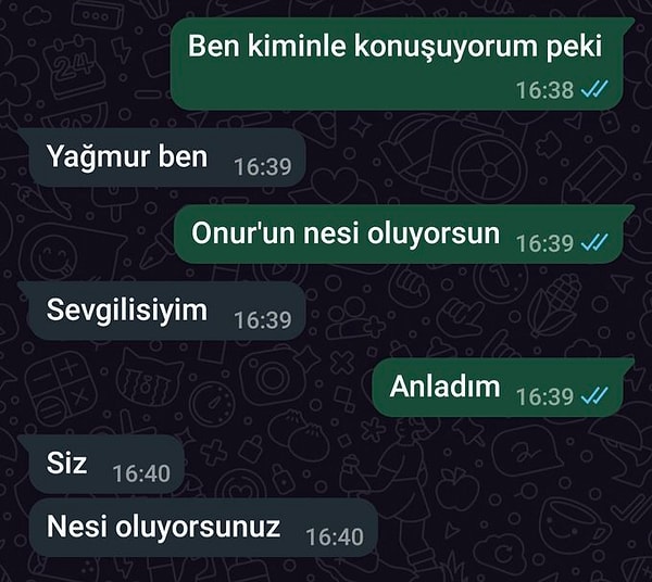 "Ben sevgilisiyim sen kimsin?.."