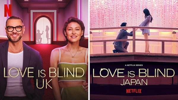 Hatta o kadar ki Love is Blind, Birleşik Krallık, Japonya, Brezilya, Meksika, Arabistan ve İsveç'te ayrıca çekiliyor ve bu ülkelerde de büyük rağbet görmeye devam ediyor.