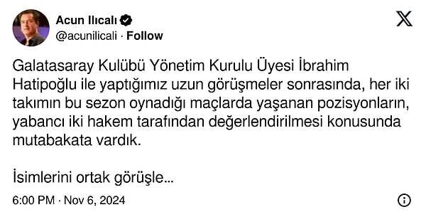 Acun Ilıcalı’nın paylaşımı 👇