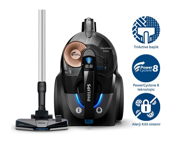 4. Philips Marathon Daily XB7150/07 Toz Torbasız Süpürge