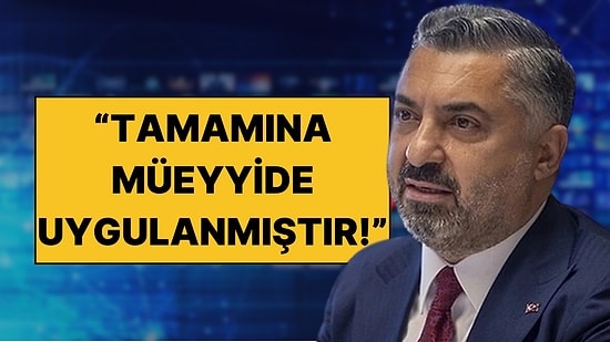 RTÜK Başkanı Ebubekir Şahin'den TUSAŞ Terör Saldırısı Yayın Yasağına Uymayanlarla İlgili Açıklama!