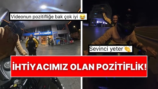 İşte İhtiyacımız Olan Pozitiflik!: Benzin İstasyonunda Çalışan Kadını Motoruyla Gezdirdi