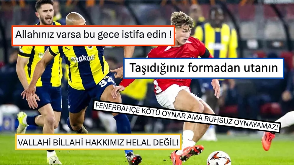 Fenerbahçe'de AZ Alkmaar Mağlubiyeti Sonrası Taraftar İsyan Bayrağını Çekti!